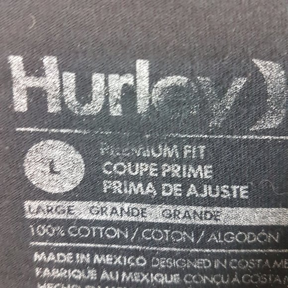 Vintage HURLEY Tee Shirt Large US L Multi Graphic Skull Surf Pineapple Seahorse - Picture 3 of 13